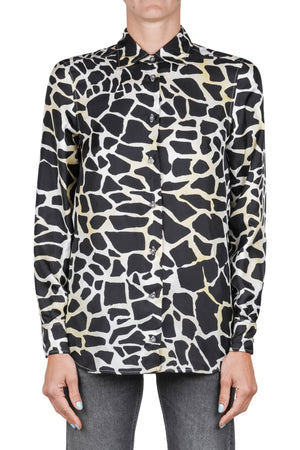 MALIPARMI Maliparmi - Camicia - 460728 - Nero/Giallo da donna