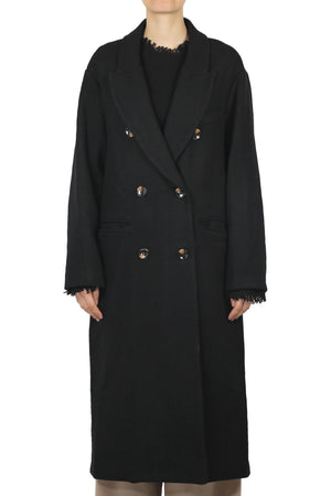 LA FEMME BLANCHE La Femme Blanche - Cappotto - 442128 - Nero da donna