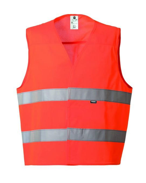 Gilet Hi-Vis Arancio Gilet da Lavoro Alta Visibilità da Cantiere Asfaltatore Lavori Stradali