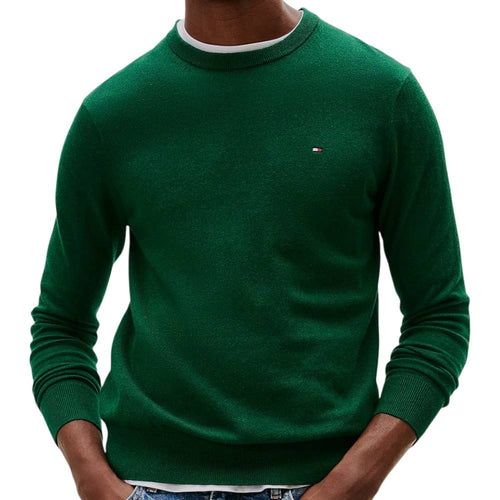 Tommy Hilfiger pullover pima cashemere verde bosco MW0MW28046MQ8