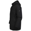 Markup parka nero lungo in tessuto tecnico MK24007