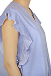 ALESSIA SANTI Alessia Santi - Camicia - 450171 - Bianco/Blu da donna
