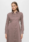 Abito Comma twill poliestere stamp