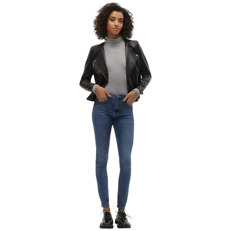 Vero Moda giacca ecopelle nera Riley 10302441