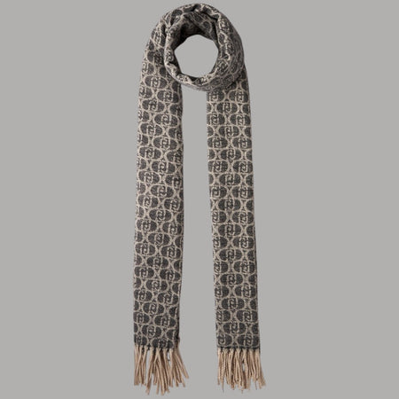 Liu Jo sciarpa nera con logo monognam 2F5018T0300