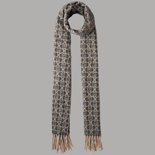 Liu Jo sciarpa nera con logo monognam 2F5018T0300