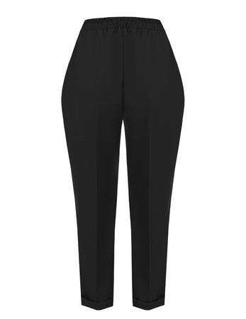 Kitana pantaloni neri con elastico
