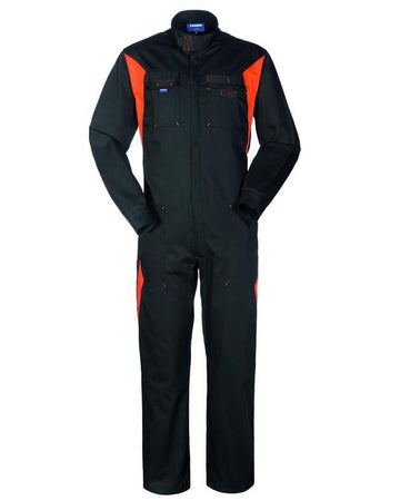 Tuta Silverstone Nero/Arancio Tuta da Lavoro Meccanico Gommista Officina