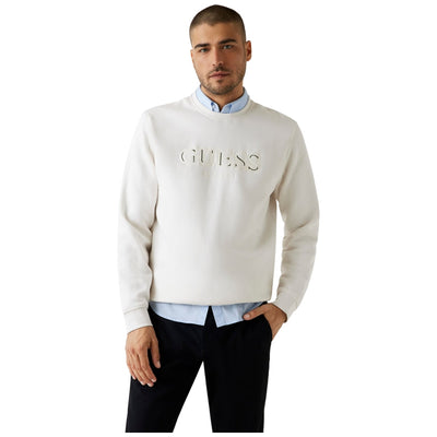 Guess felpa panna con logo M5BQ08 K9Z21 G018