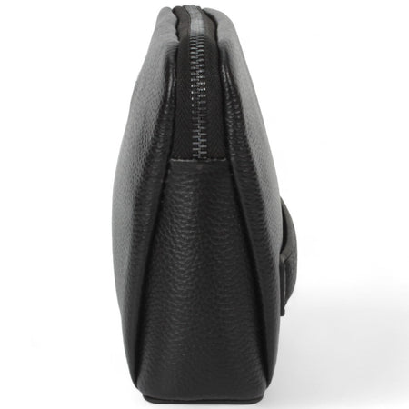 Sei G pochette nera da uomo con lucchetto ID