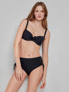 Bikini Gisela 2/30188BT taglia M/3, top con ferretto e imbottitura, slip alto regolabile, stampa geometrica, stile elegante e contenitivo.