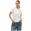 Vero Moda t-shirt bianca con stampa oro glitter art. Villa 10324551 T-shirt Vero Moda