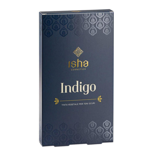 ISHA cosmetics - Indigo - tinta vegetale in polvere per toni bruni - testato dermatologicamente e al nichel<1ppm - vegan - 100g - Naturopatica shop & therapy