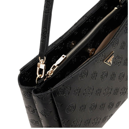 Guess borsa a mano nera 4G Logo peony TISHA HWPD7764070BLO