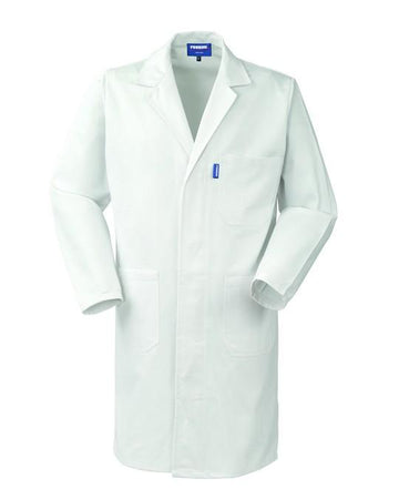 Camice Uomo Serio Bianco Camice da Lavoro Cotone