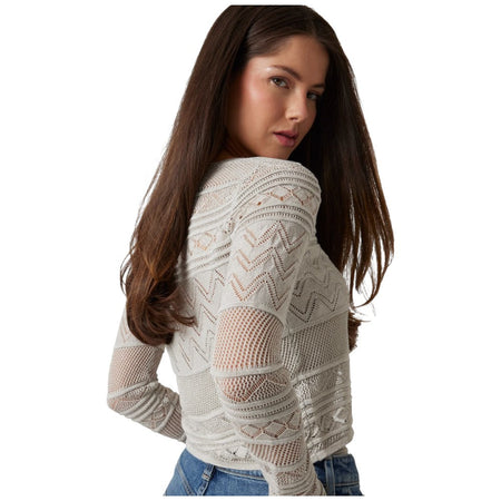 Guess cardigan traforato in lurex Nellie W5GR15 Z3E22 F97H Maglieria Guess