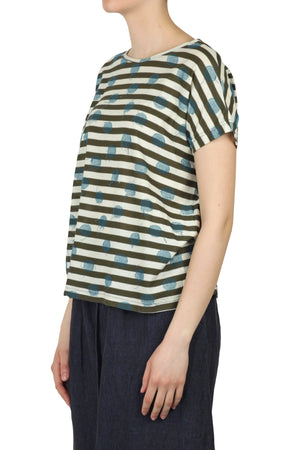 MAMA B Mama B - T-shirt - 450623 - Verde/Latte da donna