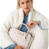 Guess borsa a mano crema Silia 4G logo peony HWGP9890060VNO