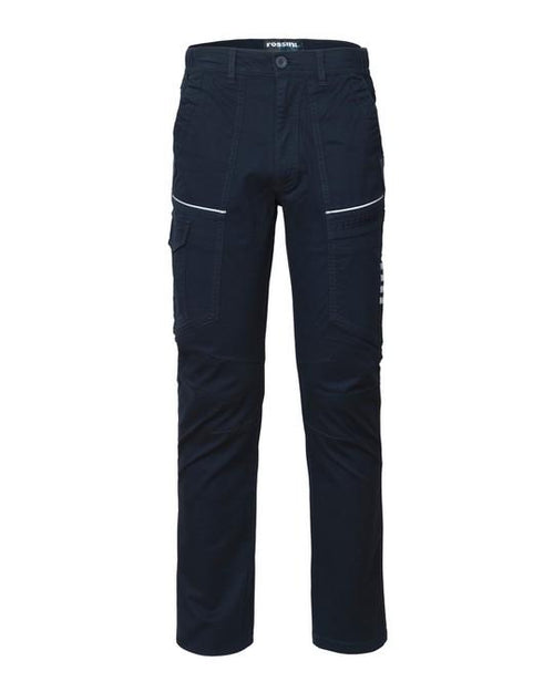 Pantalone Invernale R-Stretch Blu Pantalone da Lavoro con Tasconi Elasticizzato
