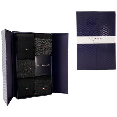 Tommy Hilfiger gift box 5 paia di calzini neri 701235374002