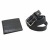 IDK994 Set uomo cintura e portafoglio Armata di Mare Nero 0000000226