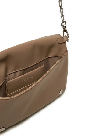 calvin klein BORSA LINE QUILT SHOULDER BAG da donna