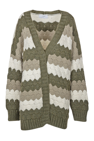 SO ALLURE So Allure - Cardigan - 441922 - Verde/Panna da donna