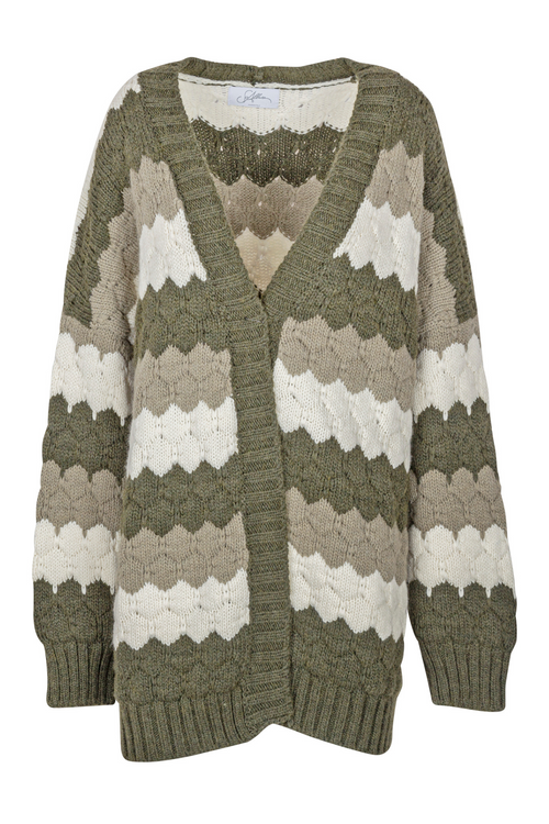 SO ALLURE So Allure - Cardigan - 441922 - Verde/Panna da donna