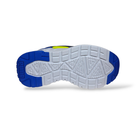 Puma Trinity Sneakers Ragazzo Celeste Blu Bianco Giallo – Stile Running con Lacci | Taglie 36-39