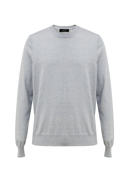 Gran Sasso Maglia Girocollo in Azzurro Pastello da uomo