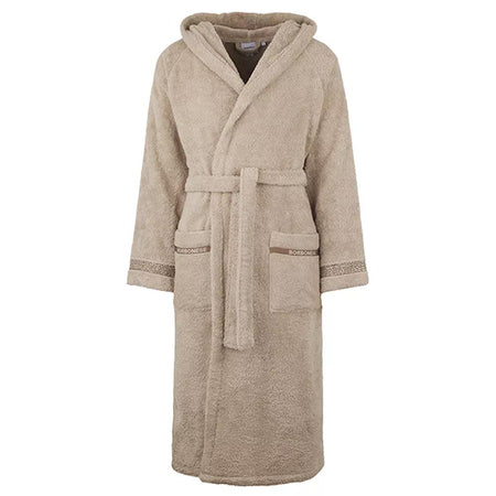 Accappatoio Lounge OP Borbonese con Cappuccio – 100% Spugna di Cotone Made in Italy
