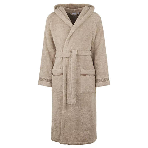 Accappatoio Lounge OP Borbonese con Cappuccio – 100% Spugna di Cotone Made in Italy