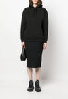 calvin klein FELPA MINIMAL LOGO SCUBA HOODIE da donna