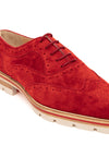 Christian Louboutin Mocassino Stringato Inglese in Suede da donna
