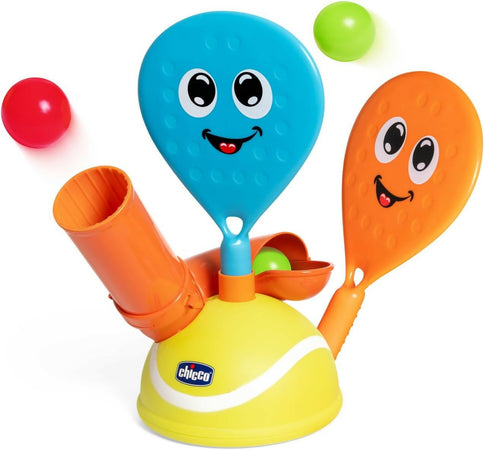 CHICCO Padel Set - gioco elettronico padel - Include Due Racchette e 4 Palline - Allena la coordinazione Manuale e la motricità fine, Giochi Sportivi, 3-5 Anni