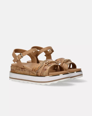 Alviero Martini Sandali platform con stampa Geo Classic