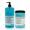 Kit Volumizzante Capelli Shampoo + Maschera 1L all'Acido Ialuronico e Cheratina - Always GO AHEAD - 2 Prodotti