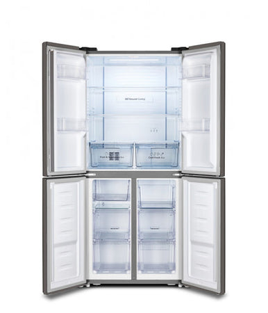 Hisense RQ515N4AC2 frigorifero side-by-side Libera installazione 427 L E Metallico, Argento