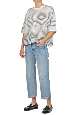 ROBERTO COLLINA Roberto Collina - T-shirt - 450001 - Ecru/Navy da donna