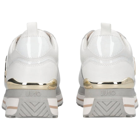 LIU JO sneakers bianche in pelle MAXI WONDER