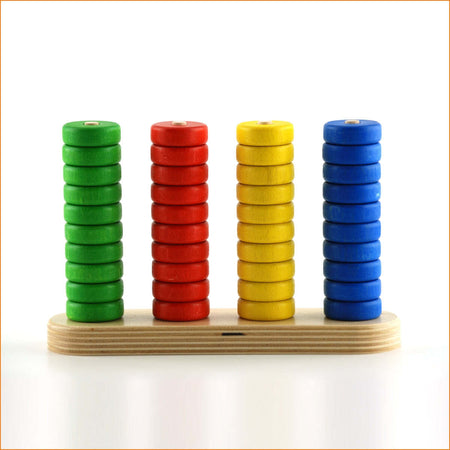 Abaco 4 - Gioco Didattico E Di Matematica in Legno per Bambini