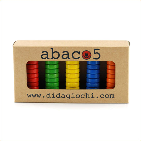 Abaco 5 - Gioco Didattico E Di Matematica per Bambini in Legno