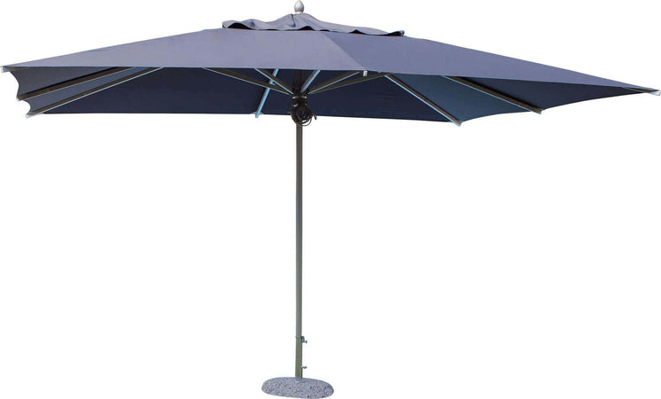 ABACUS - ombrellone da giardino 3x3 palo centrale in alluminio Grigio