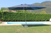 ABACUS - ombrellone da giardino 3x3 palo centrale in alluminio Grigio
