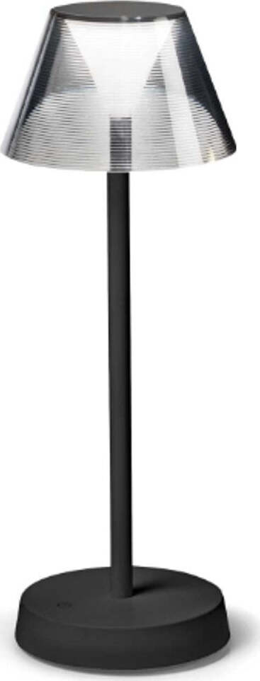 Abat-jour-batteria-Ideal-Lux-LOLITA-286716-LED-IP54-250Lm-nero-metallo-lampada-tavolo-touch