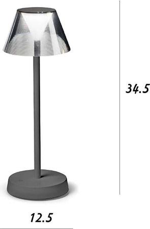 Abat-jour-batteria-Ideal-Lux-LOLITA-286730-LED-IP54-250Lm-grigio-metallo-lampada-tavolo-moderna-touch