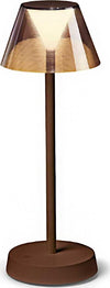 Abat-jour-batteria-Ideal-Lux-LOLITA-286747-LED-IP54-250Lm-corten-metallo-lampada-tavolo-classica-touch