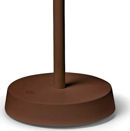 Abat-jour-batteria-Ideal-Lux-LOLITA-286747-LED-IP54-250Lm-corten-metallo-lampada-tavolo-classica-touch