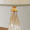 Abat-jour-classica-Due-P-illuminazione-2325-LG-E27-LED-vetro-soffiato-lampada-tavolo-tessuto