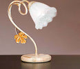 Abat-jour-classica-Due-P-illuminazione-AIDA-L-E14-LED-metallo-vetro-lampada-tavolo